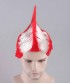 Red / White Mohawk Wig